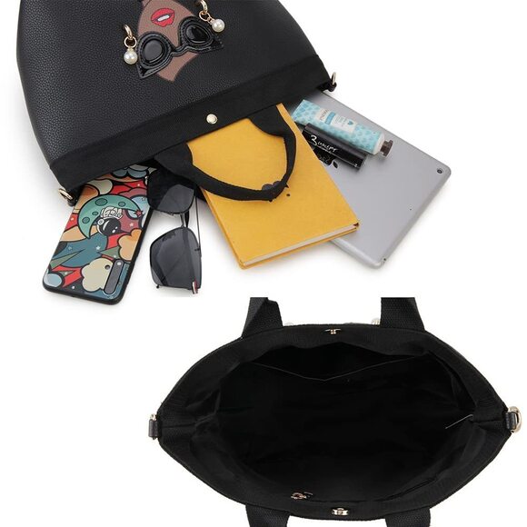 Crossbody Satchel Purses For Trendy Vegan Textured Strap Satchel For - Picture 9 of 9